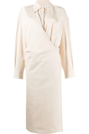 LEMAIRE Vestido camisero con detalle retorcido