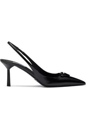 Prada Zapatos de tacón con tira trasera y logo