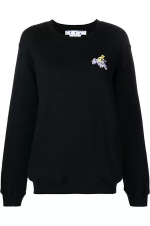OFF-WHITE Sudadera con motivo Arrows y diseño floral