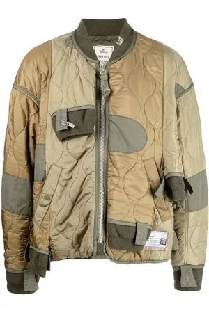 Maison Mihara Yasuhiro Chaqueta bomber con diseño patchwork