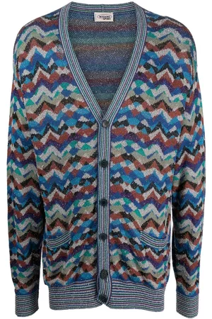 Missoni Cárdigan de punto en zigzag 1990
