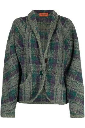 Missoni Chaqueta a cuadros con manga balloon 1980
