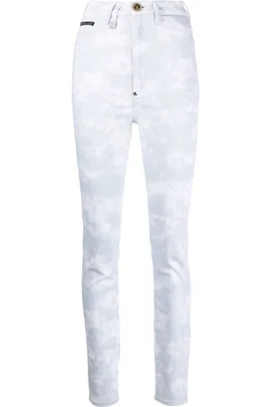 Philipp Plein Vaqueros skinny con estampado tie-dye