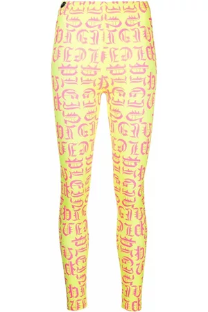 Philipp Plein Leggins Gothic Plein de talle alto