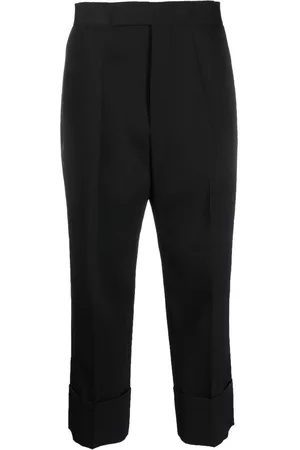 SAPIO Pantalones capri con bolsillos de solapa