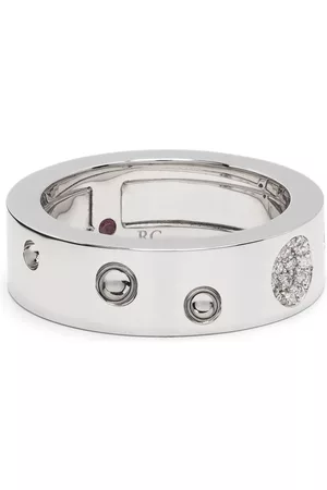 Roberto Coin Anillo Pois Moi en oro blanco de 18kt con diamantes