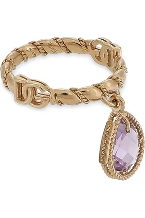 Dolce & Gabbana Anillo en oro amarillo de 18 ct con amatista