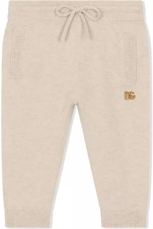 Dolce & Gabbana Kids Pantalones de chándal con placa del logo
