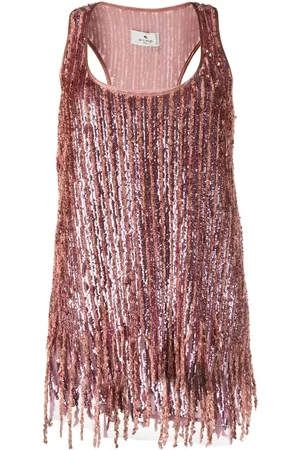 Etro Top de tirantes con lentejuelas
