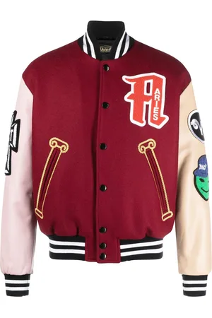 ARIES Chaqueta varsity con parche del logo