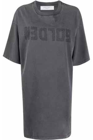 Golden Goose Vestido estilo camiseta con logo