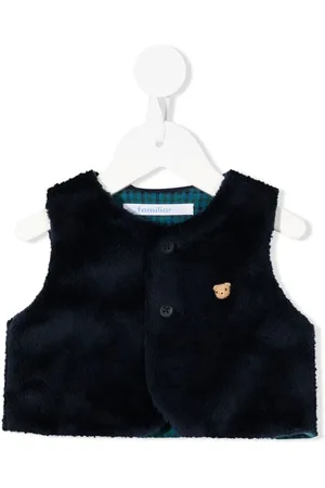 Familiar Chaleco con oso bordado