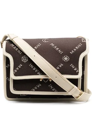 Marni Bolso satchel con logo en intarsia