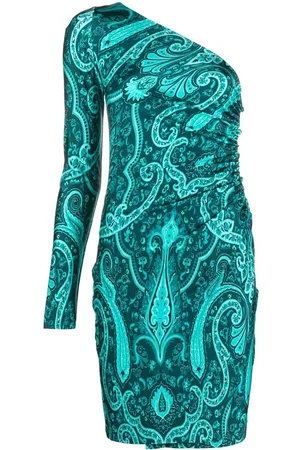 Etro Vestido corto con motivo de cachemira
