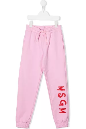 Msgm Pantalones de chándal ajustados con logo