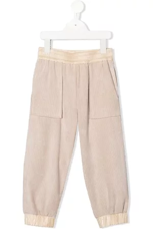 Moncler Pantalones de canalé slip-on