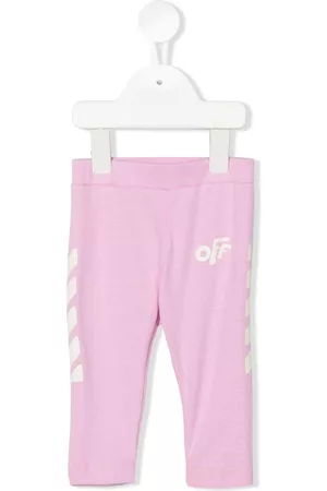 OFF-WHITE Leggins rectos con logo estampado