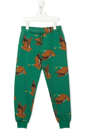 Mini Rodini Pantalones de chándal con estampado Mallard