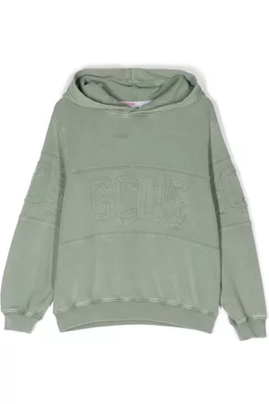 GCDS Sudadera con capucha y aplique del logo