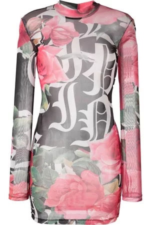 Philipp Plein Vestido corto con logo estampado