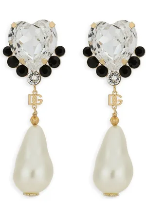 Dolce & Gabbana Pendientes con colgante y detalles de strass