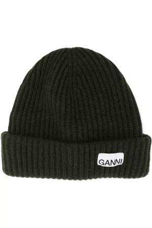 Ganni Gorro con parche del logo