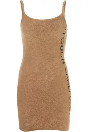OFF-WHITE Vestido corto con eslogan