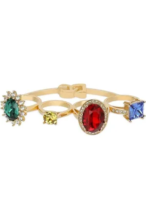 Dolce & Gabbana Anillo Knucklebuster con apliques de strass
