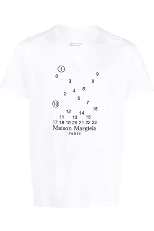 Maison Margiela Camiseta Numeric con logo bordado