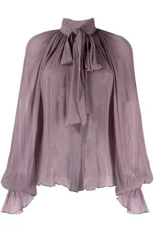 Atu Body Couture Blusa con lazo en el cuello