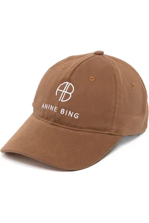 ANINE BING Gorra de sarga con bordado