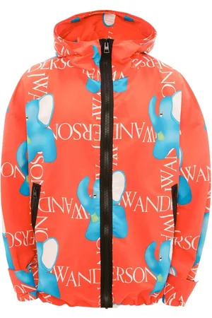 J.W.Anderson Chaqueta con capucha y elefante estampado
