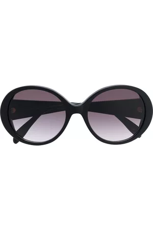Alexander McQueen Gafas de sol oversize con montura redonda