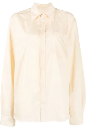 Marine Serre Camisa con logo estampado