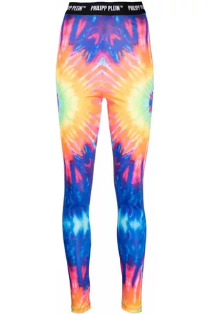 Philipp Plein Leggins con motivo tie-dye y logo