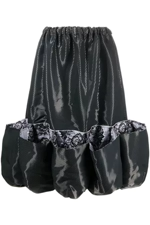 Comme des Garçons Falda con dobladillo abombado y ribete de encaje