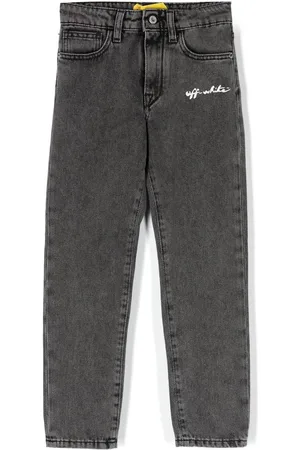 OFF-WHITE Vaqueros rectos con logo estampado