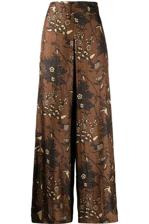 BIYAN Pantalones palazzo con estampado floral