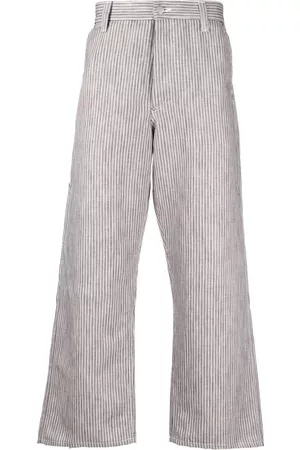 JUNYA WATANABE Pantalones capri con motivo de rayas