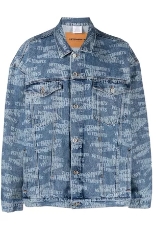 Vetements Chaqueta vaquera con logo estampado