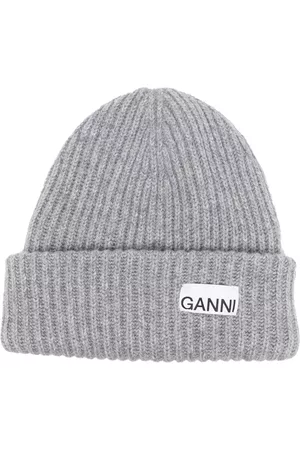 Ganni Gorro con parche del logo