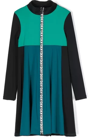 DKNY Vestido en colour block con logo