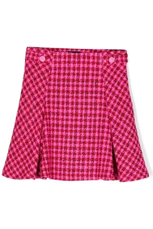 VERSACE Falda de tweed a cuadros