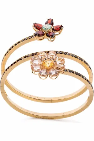 Dolce & Gabbana Pulsera Spring en oro amarillo de 18 ct con gemas