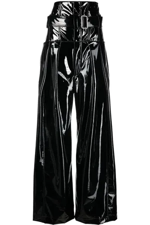 Serafini Pantalones anchos con efecto brillante