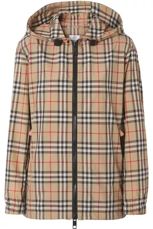 Burberry Chaqueta con capucha y motivo Vintage Check