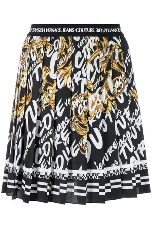 VERSACE Falda plisada con motivo Barocco