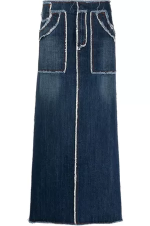 Jean Paul Gaultier Falda vaquera larga 1990