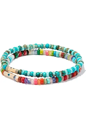 LUIS MORAIS Set de pulseras Moon and Eye en oro amarillo de 14kt