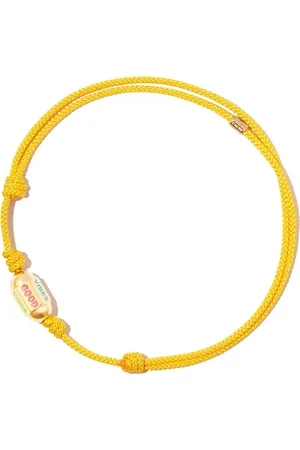 LUIS MORAIS Pulsera Good Vibes en oro amarillo de 14kt